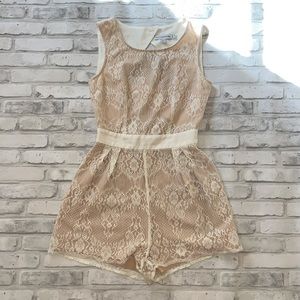 Finders Keepers White Lace Romper
